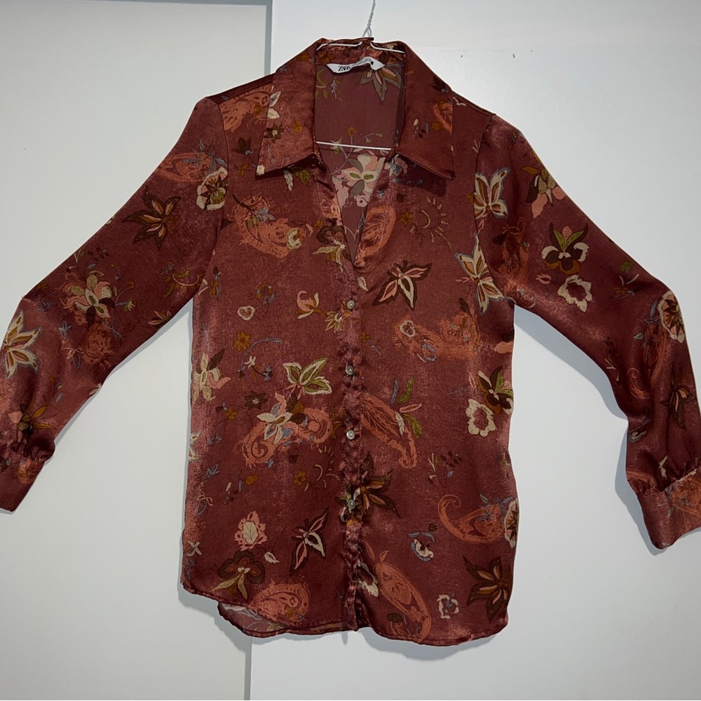 Women Satin shirt.
